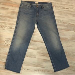NWOT MOTHER The Rascal Fray Crop Jean